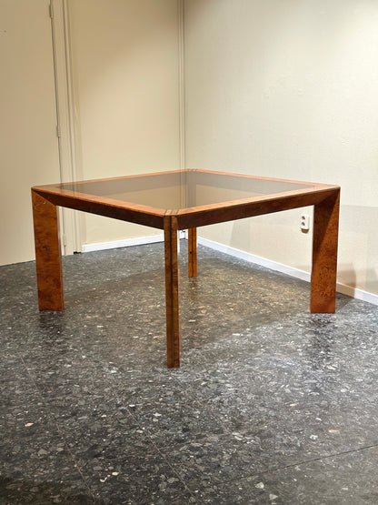 Italian Burlwood Dining Table