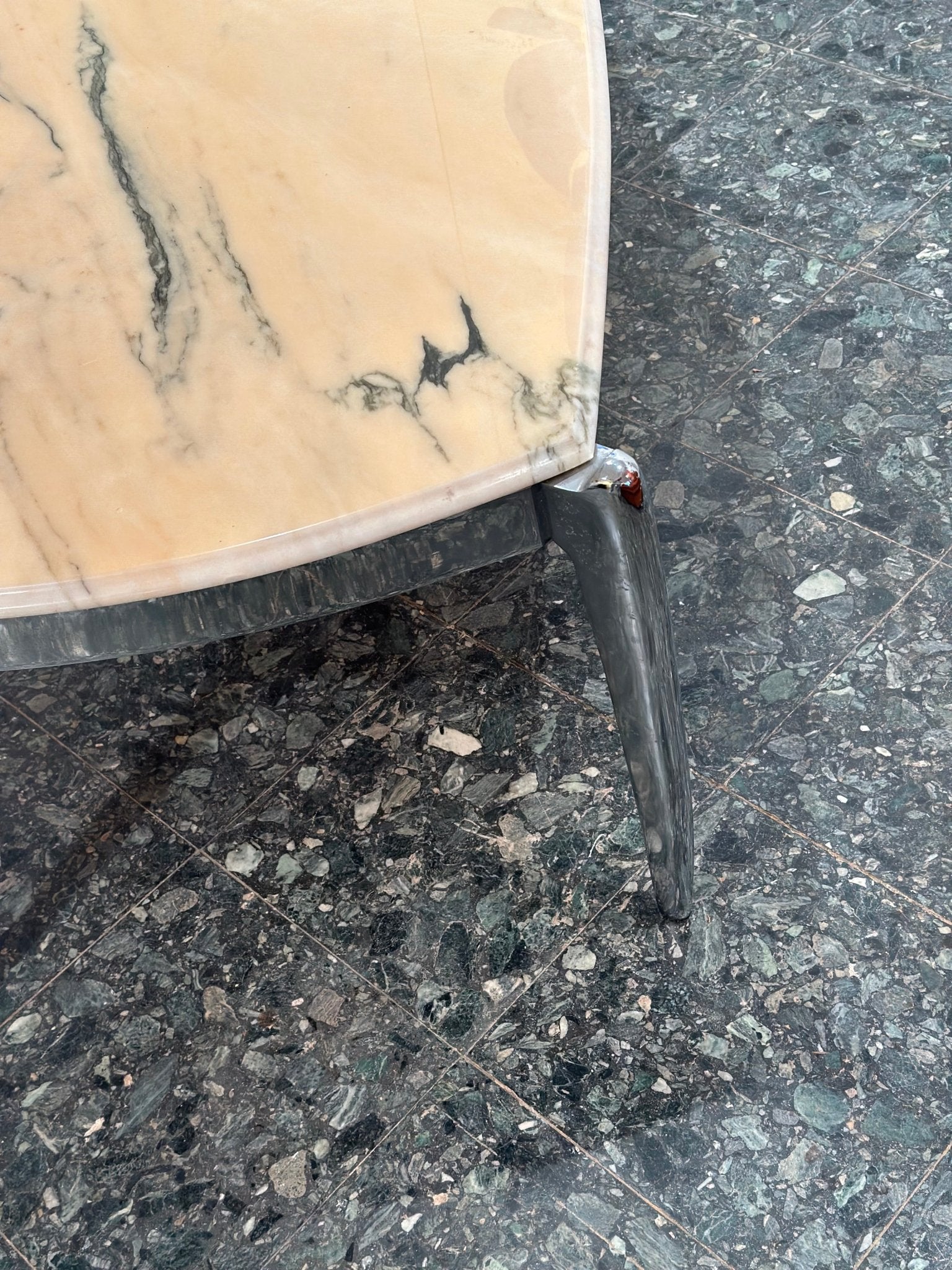 Vintage Chrome & Marble Coffeetable - Lattico