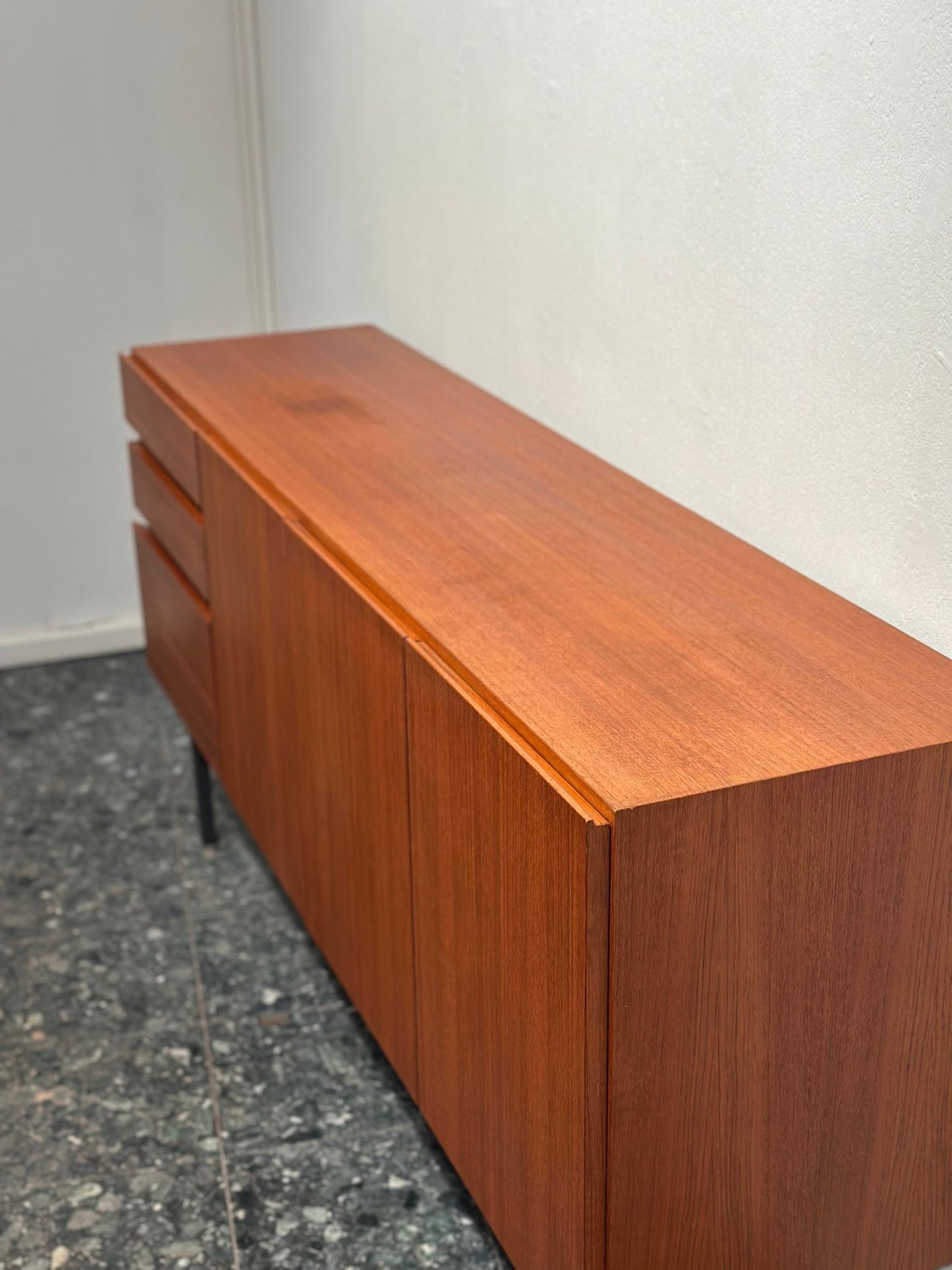 Midcentury Minimal Teak Sideboard - Lattico