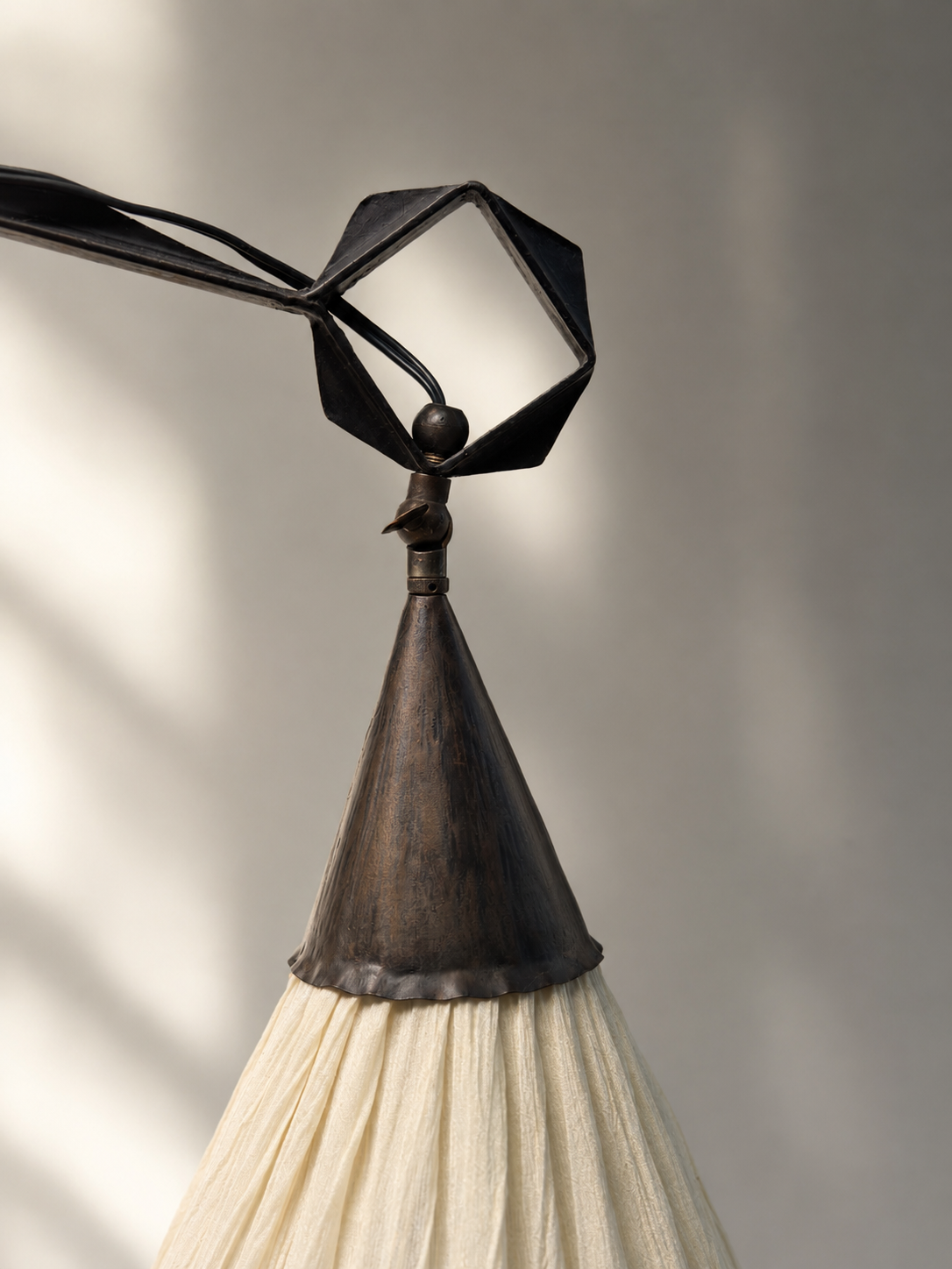 Amsterdam School Arts & Crafts Wrought Iron Floorlamp