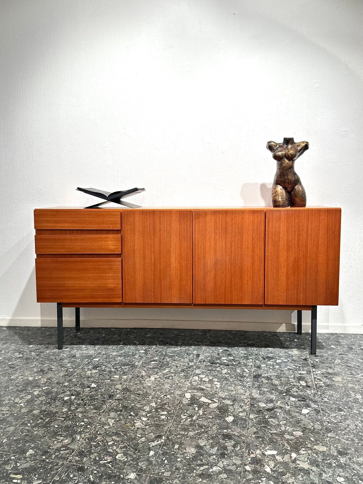 Midcentury Minimal Teak Sideboard - Lattico