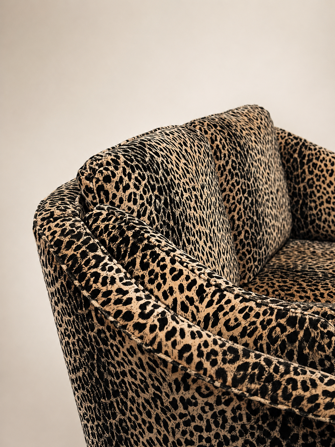 Italian Vintage Leopard Sofa