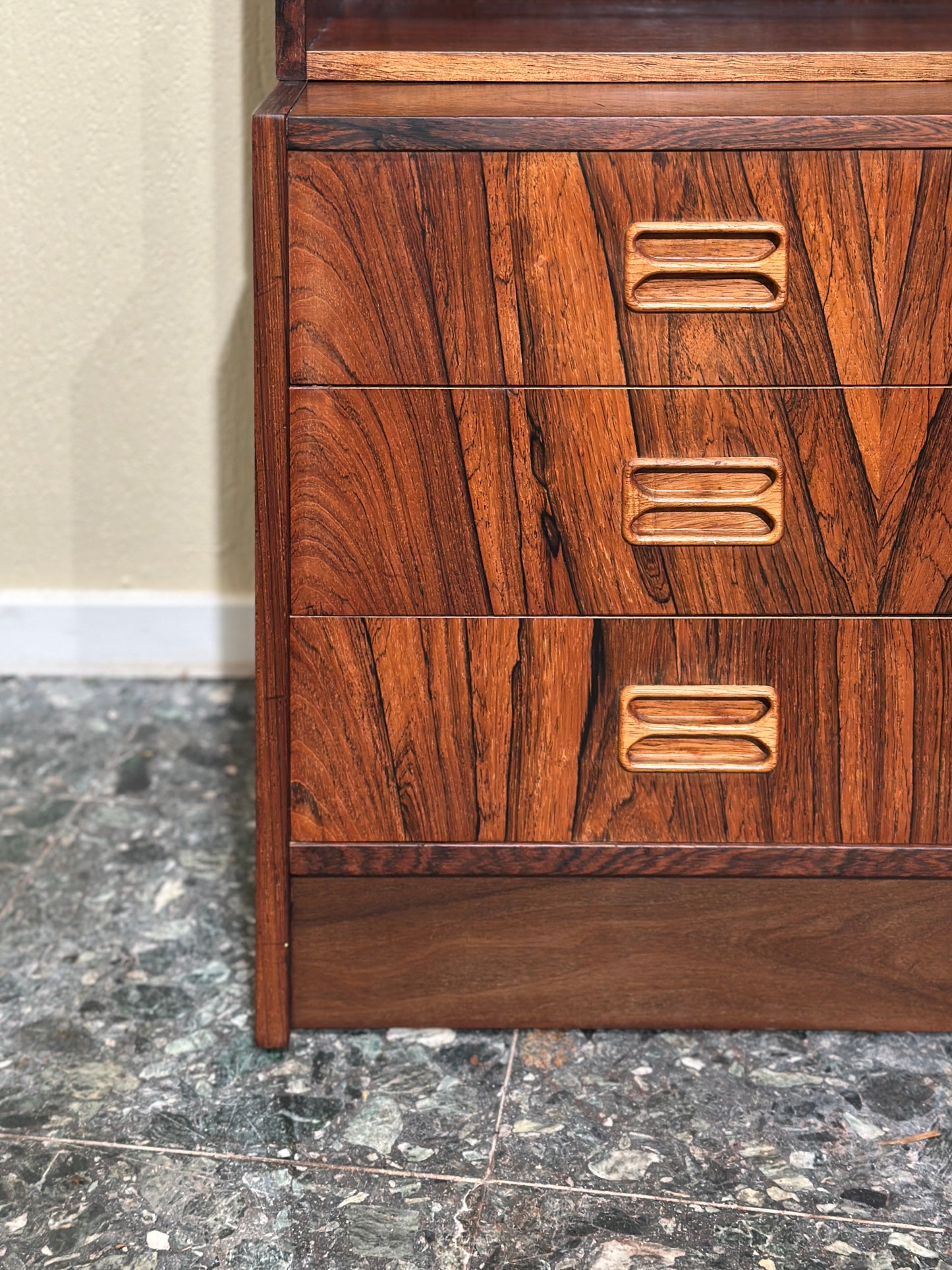 Rosewood Highboard Bookcase