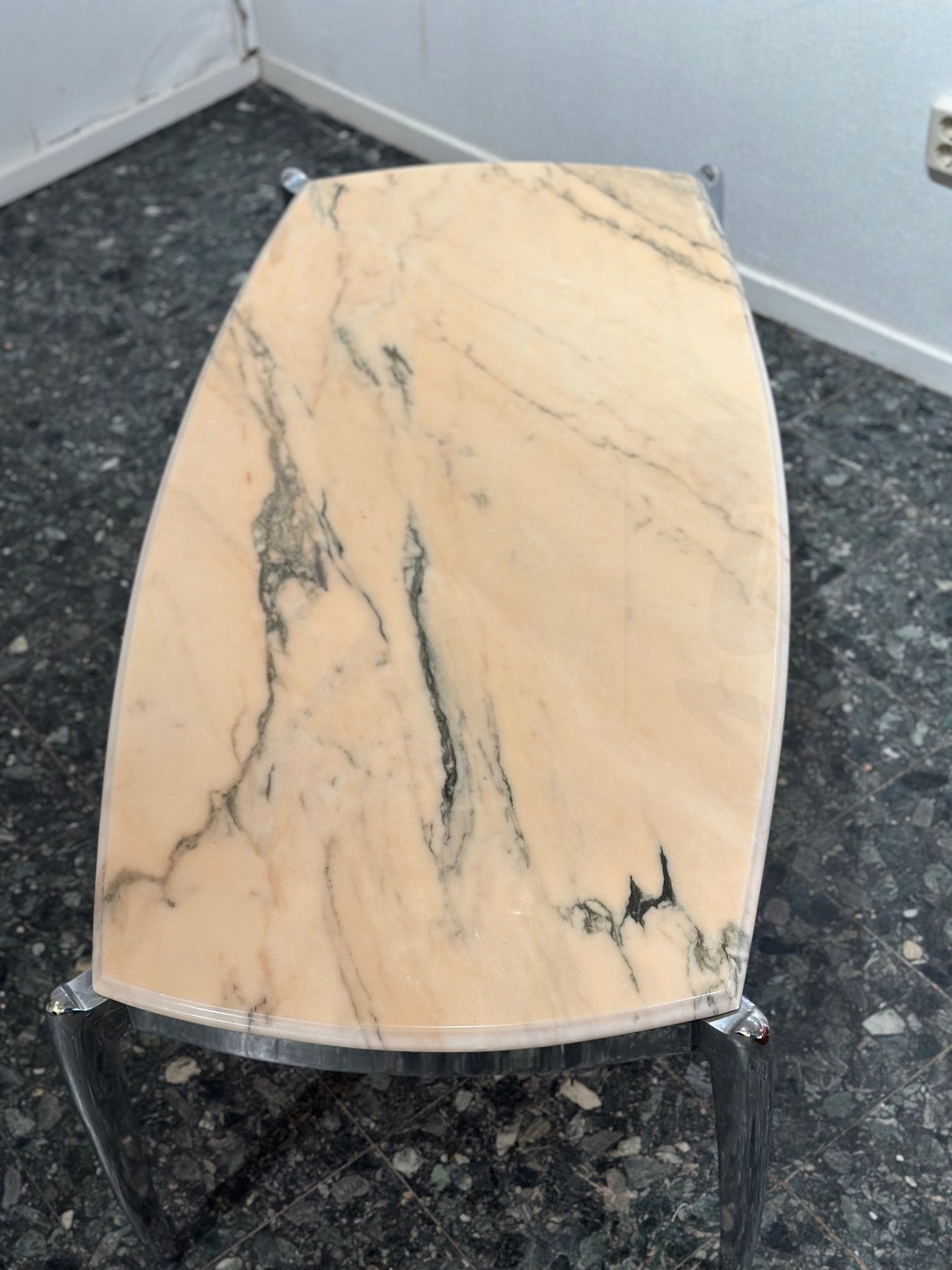 Vintage Chrome & Marble Coffeetable - Lattico