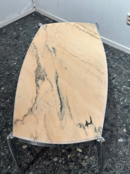 Vintage Chrome & Marble Coffeetable - Lattico