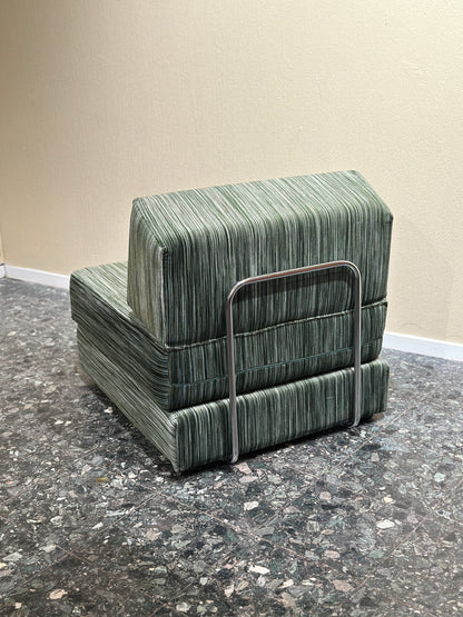 Vintage Fold Out Lounge Chair Daybed