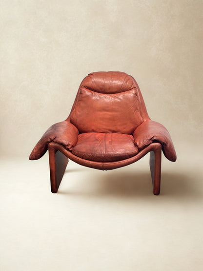 Vintage Saporiti P60 Lounge Chair by Vittorio Introini