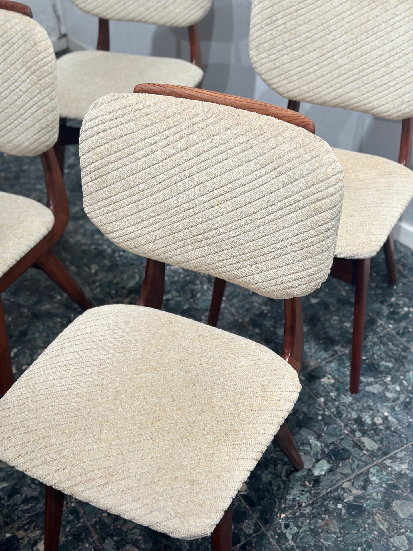 Set of 4 Vintage Bako Teak Dining chairs