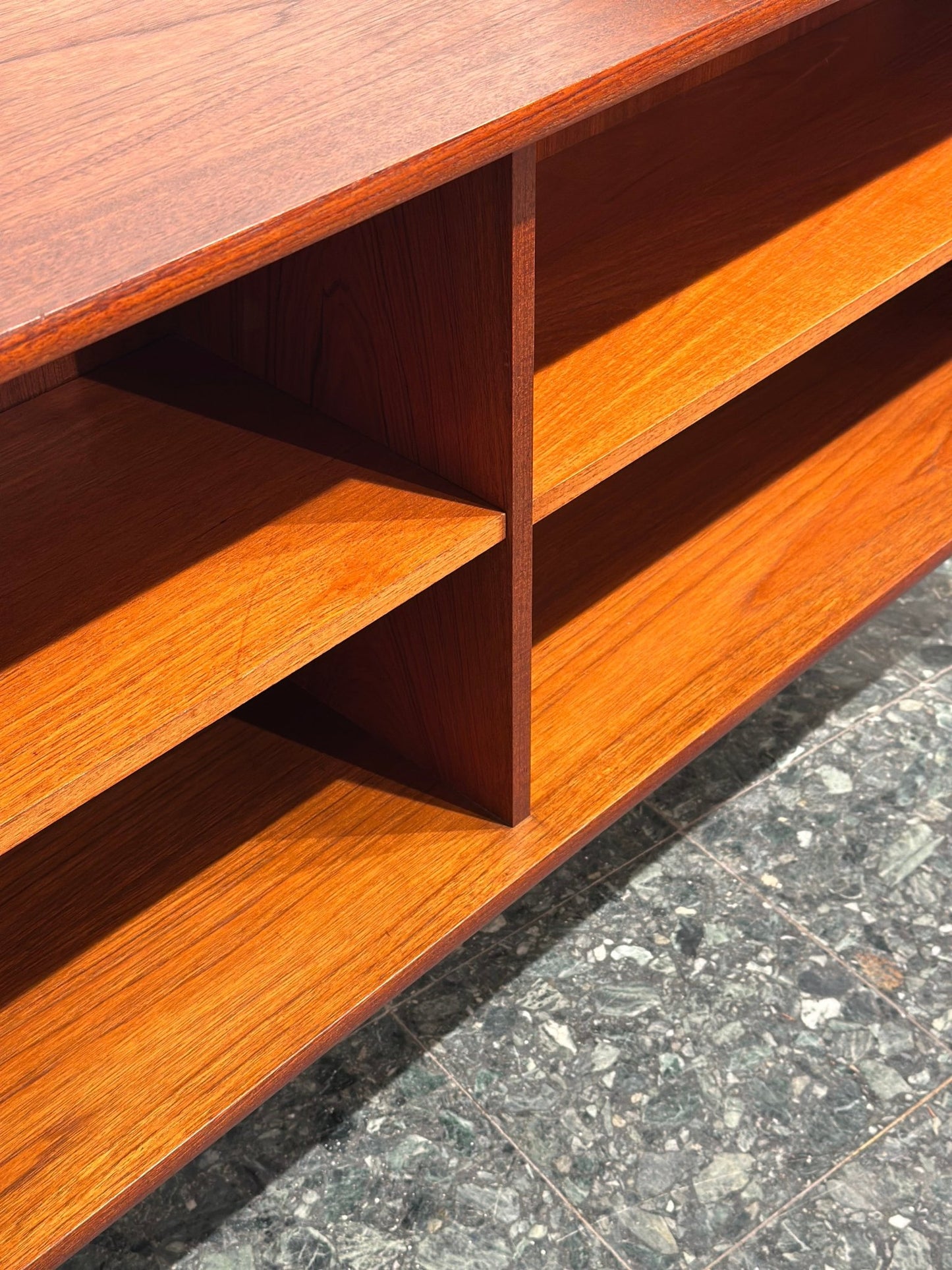 Vintage Teak Bookcase Sideboard Lowboard - Lattico