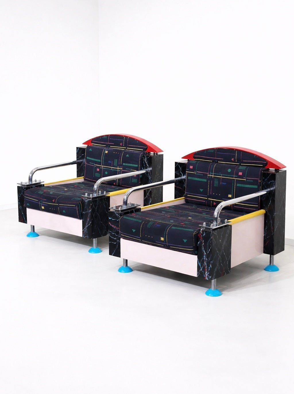 Pair of Memphis Lounge Chairs