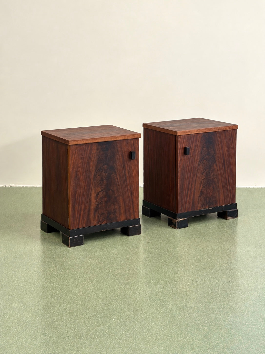 Pair of Amsterdam School Nightstands by Pander