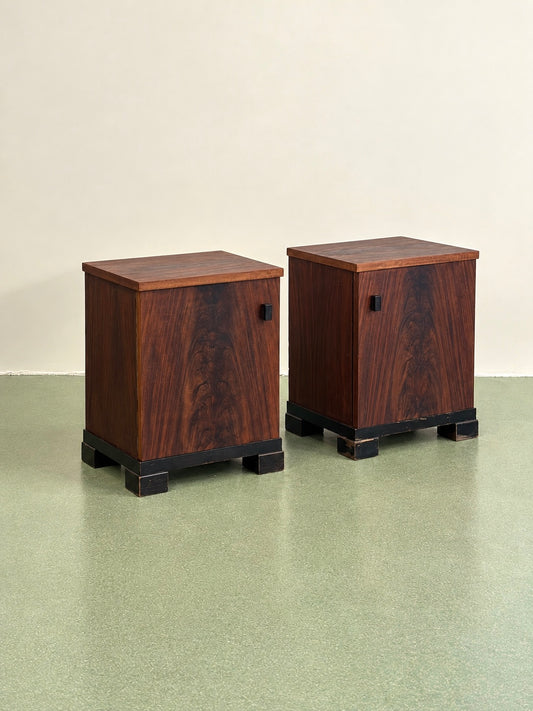 Pair of Amsterdam School Nightstands by Pander