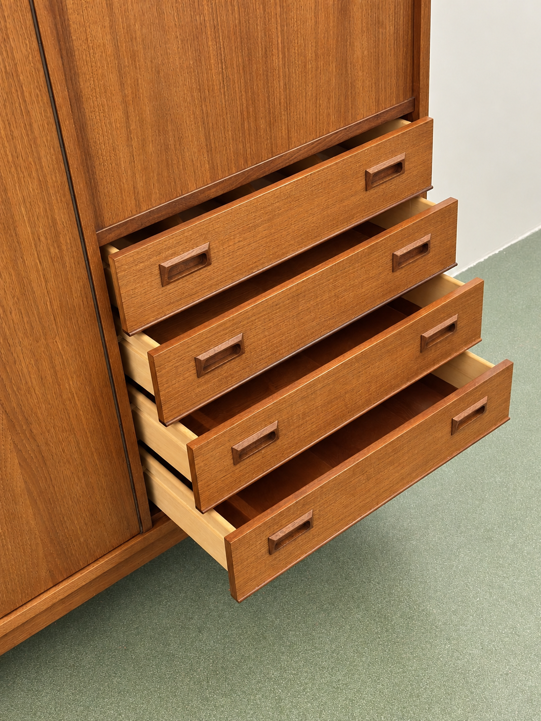 Mid-Century Teak Highboard, 1960s