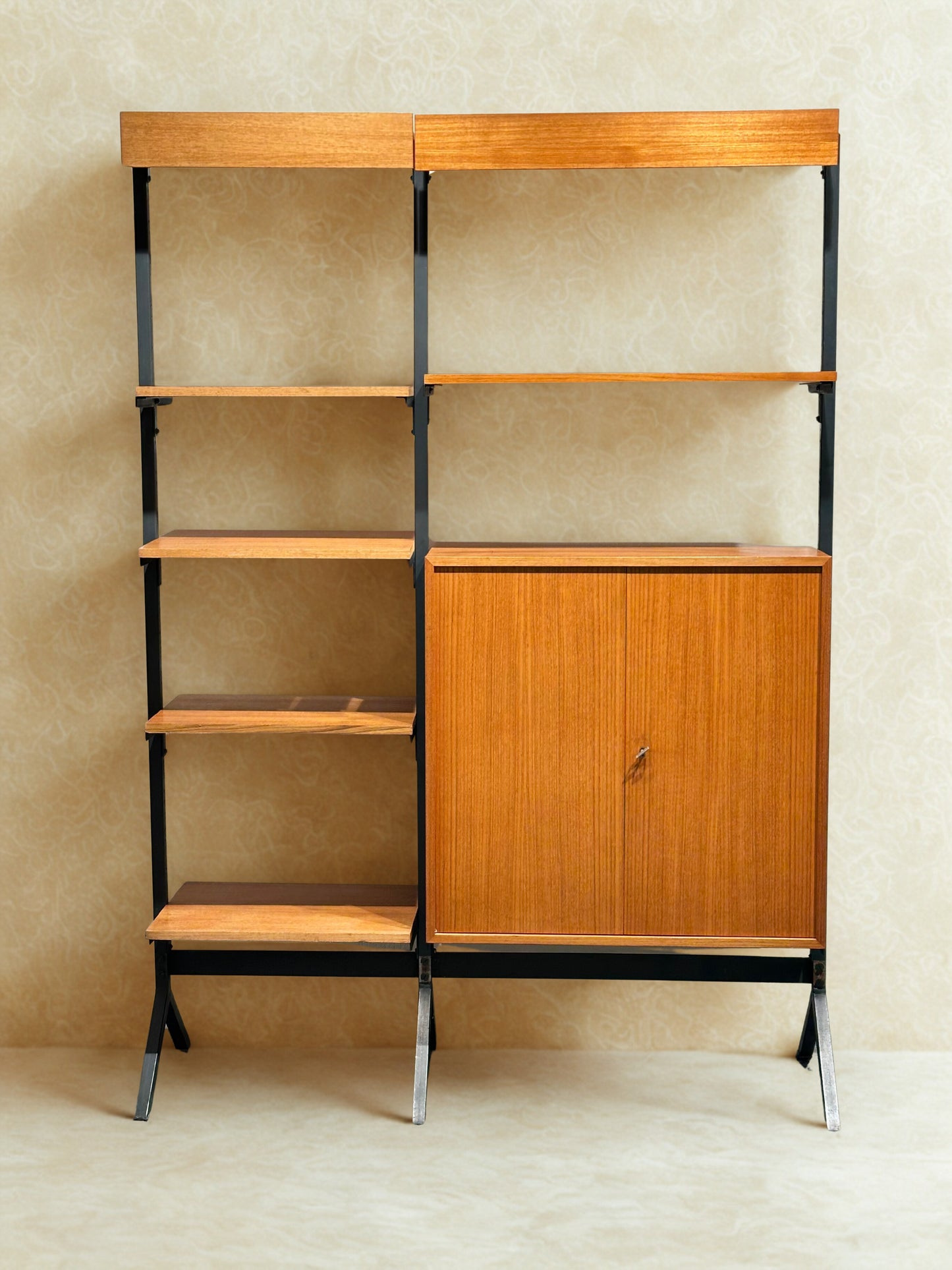 Midcentury Freestanding Modular Wall Unit