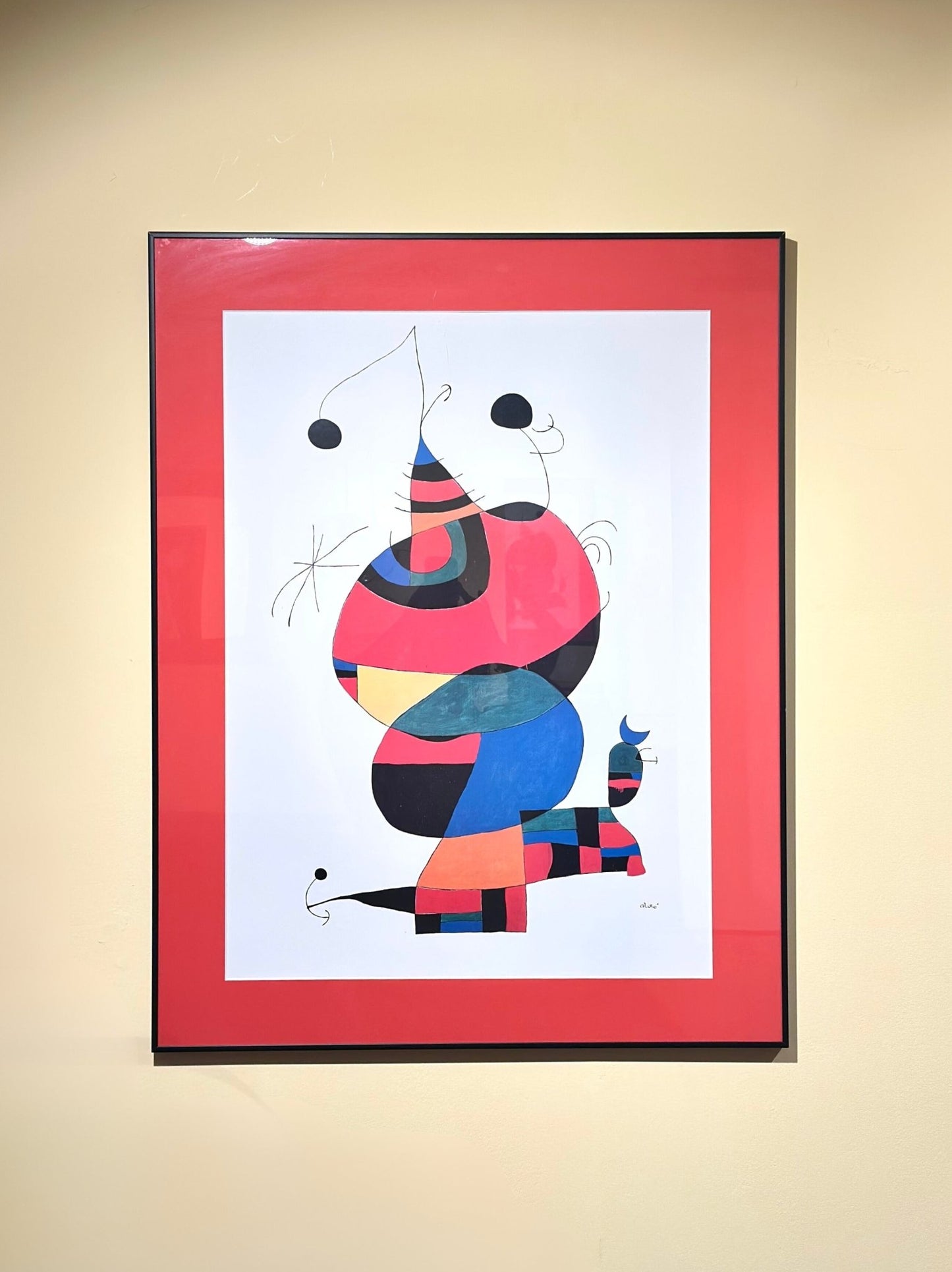 Vintage Joan Miró, Red Sky - Lattico