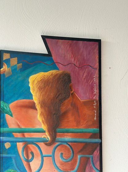 French Neo-Expressionist Diptych 1982