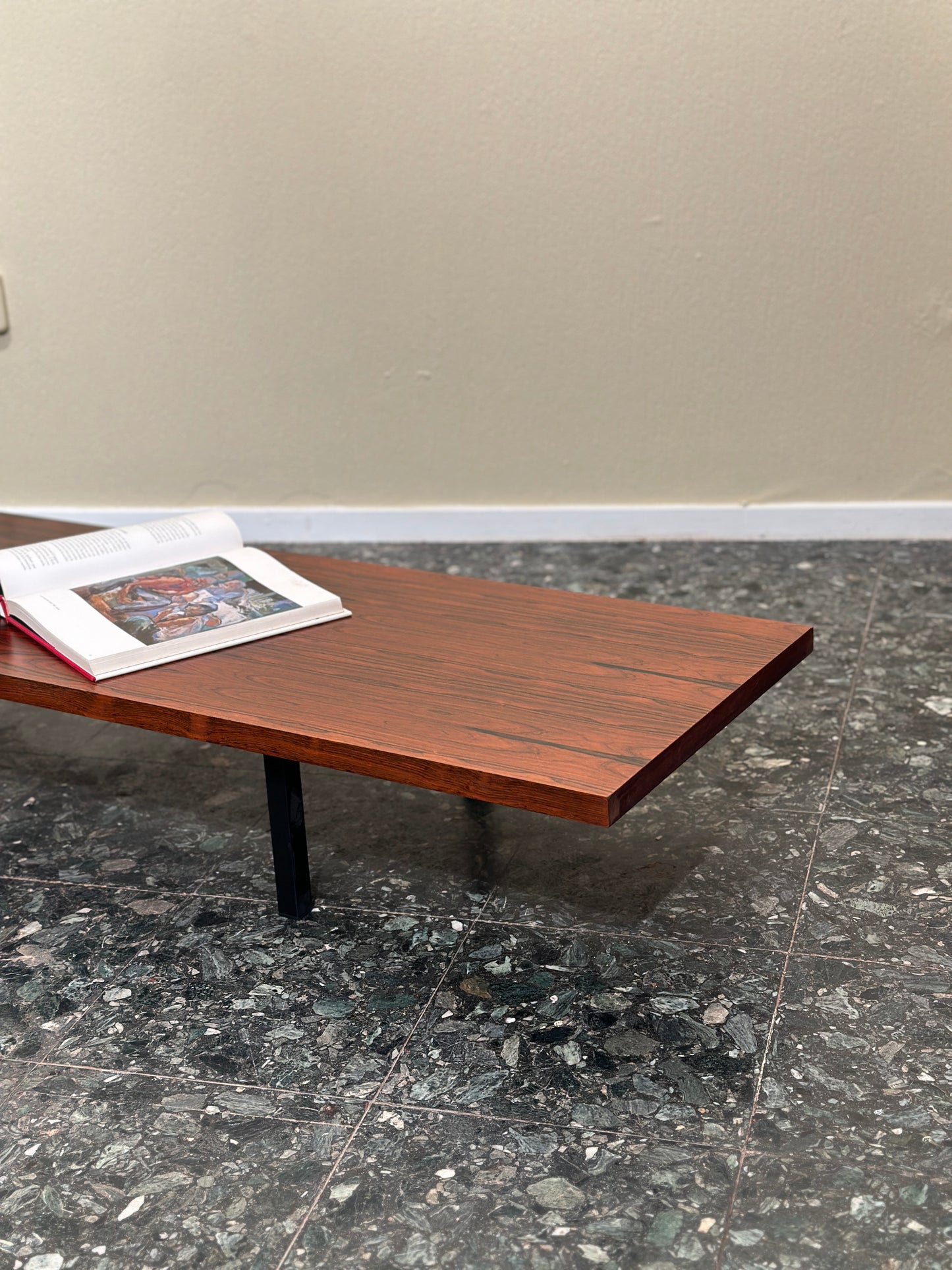 XL Rosewood Bench / Coffee Table – Mid-Century Modern