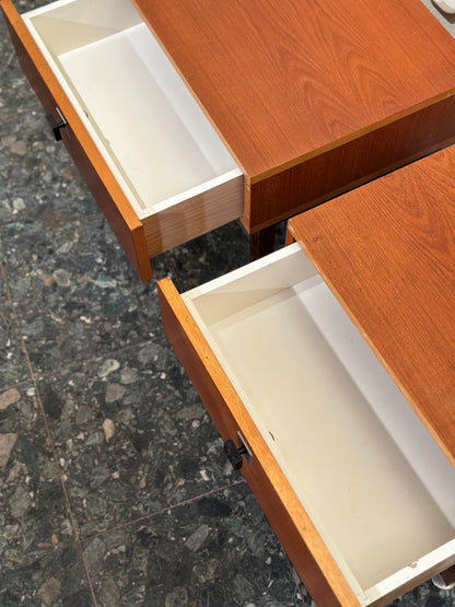 Set Midcentury Teak Nighstands
