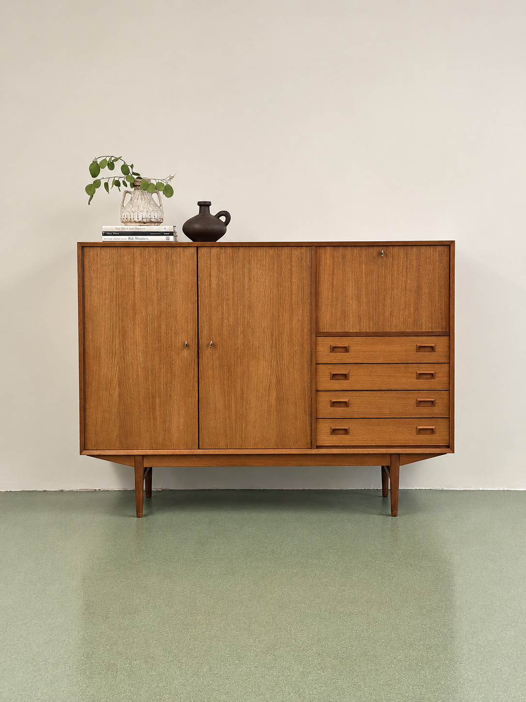 Mid-Century Teak Highboard, 1960s