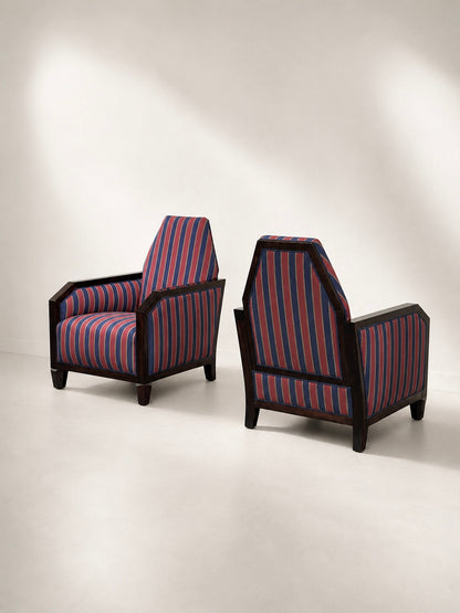 Pair of Art Deco Amsterdamse School Lounge Chairs