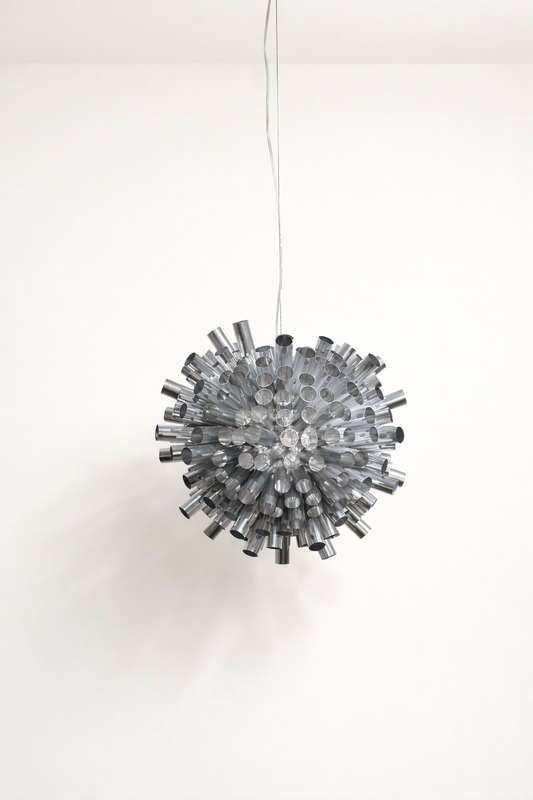 Vintage Chrome Space Age Pendant Lamp