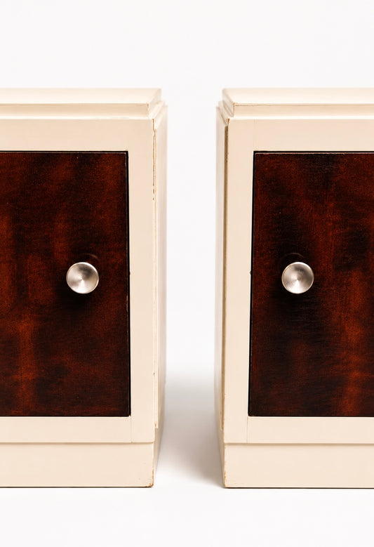 Pair of Late Art Deco Modernist Nighstands