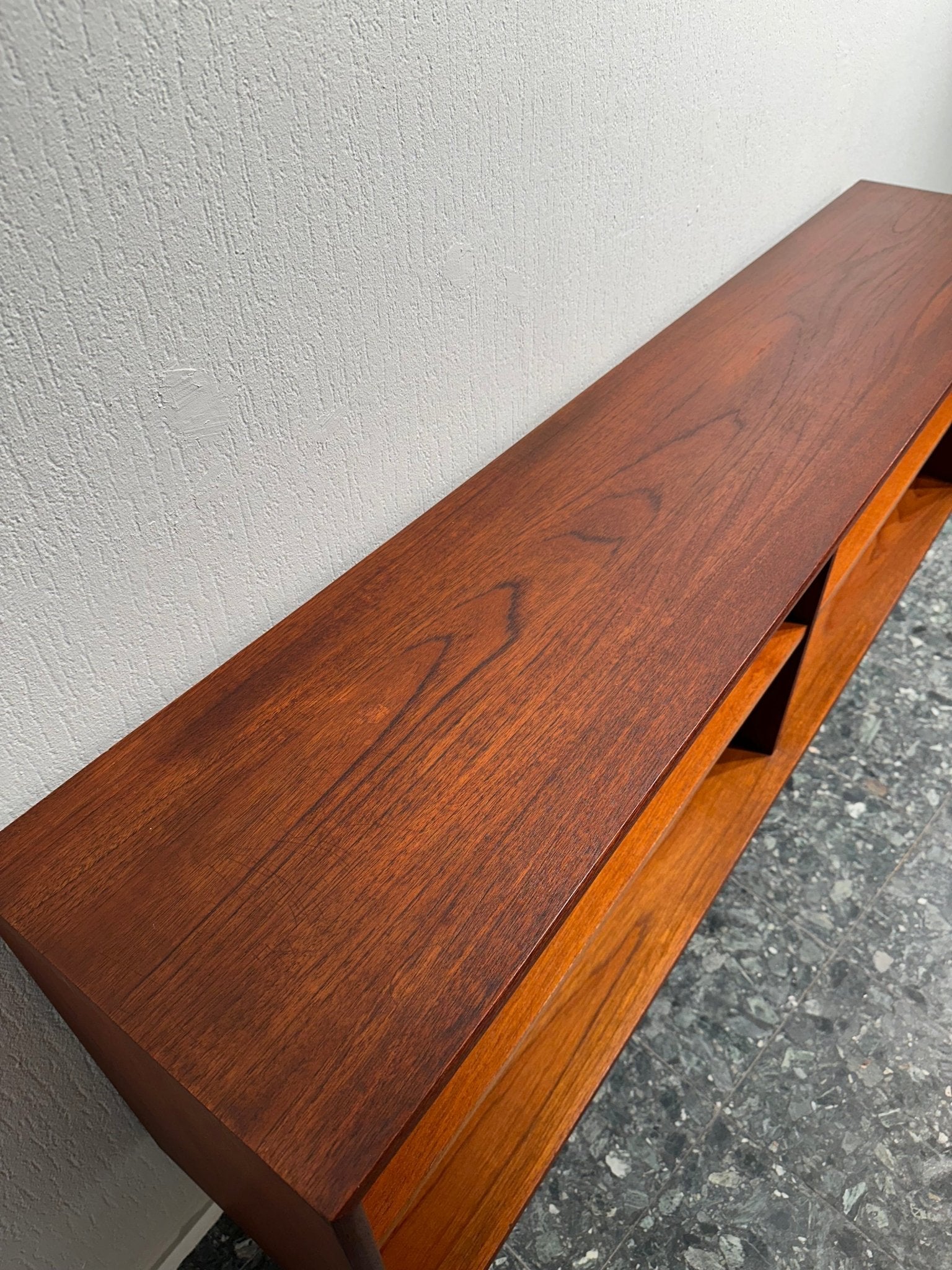 Vintage Teak Bookcase Sideboard Lowboard - Lattico
