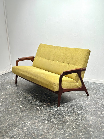 Vintage Green Scandinavian 3 - seater Sofa - Lattico