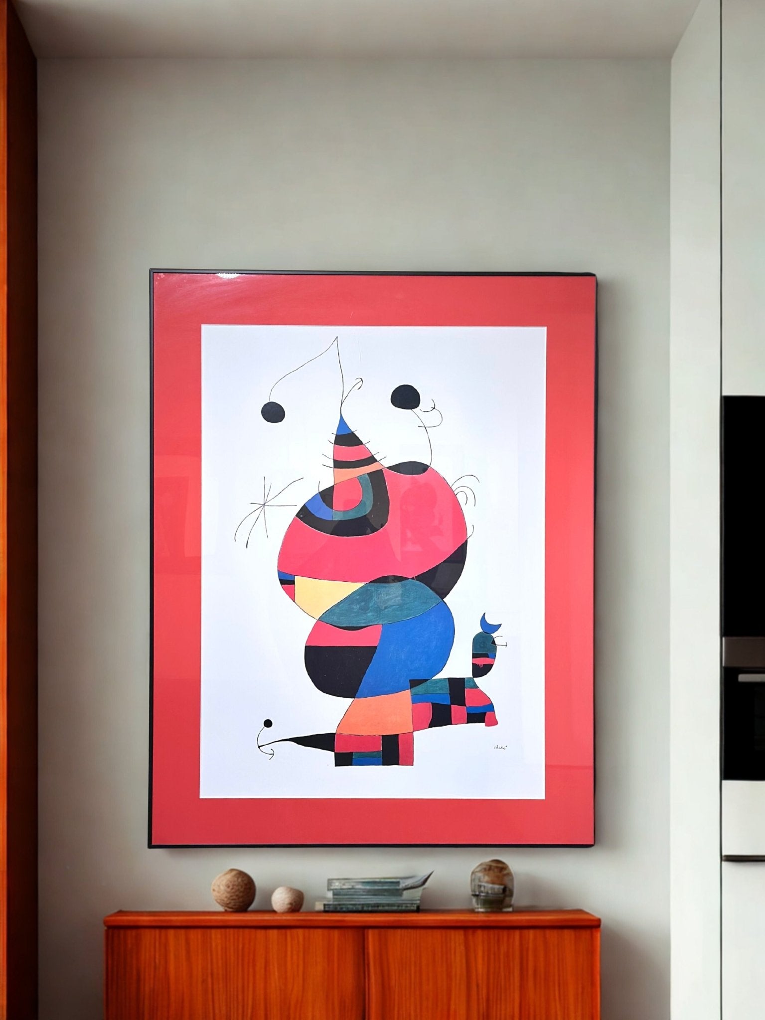 Vintage Joan Miró, Red Sky - Lattico