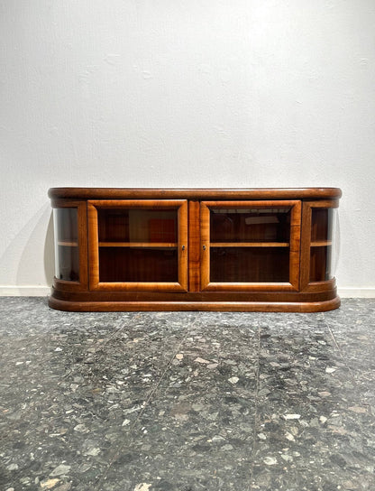 Art - Deco Walnut Sideboard Wall Cabinet - Lattico