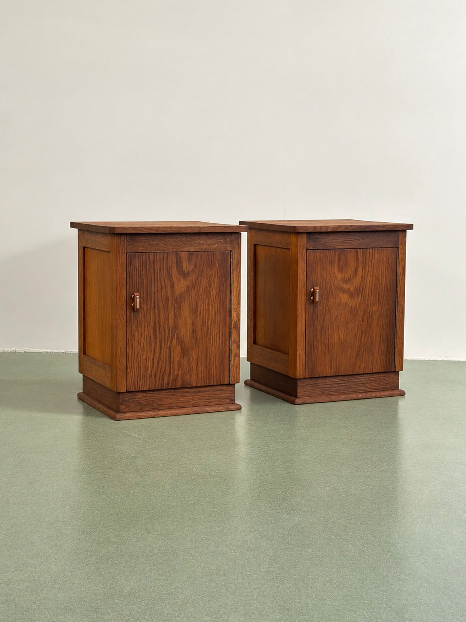 Pair of Dutch Art Deco Nighstands, 1930s