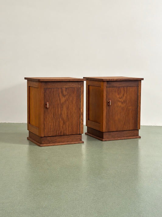 Pair of Dutch Art Deco Nighstands, 1930s