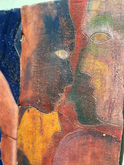 Ceramic Wall Relief, European Post-Modernism by Dieter Eichelmann