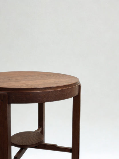 Art Deco Amsterdamse School Round Side Table