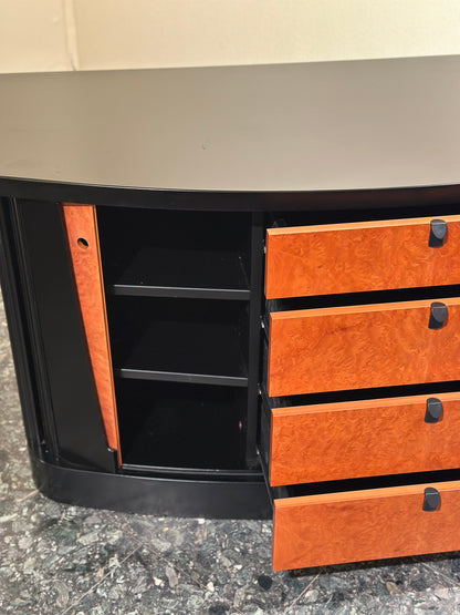 Black 80’s Art Deco style sideboard