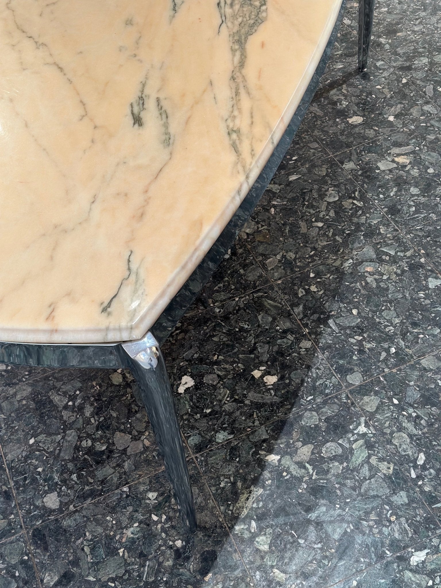 Vintage Chrome & Marble Coffeetable - Lattico