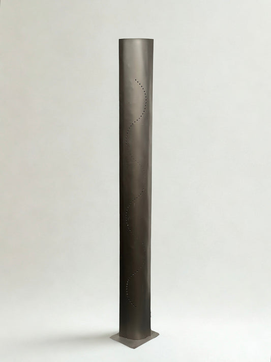 Vintage Steel Light Sculpture Floorlamp