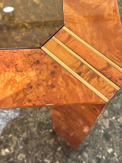 Italian Burlwood Dining Table