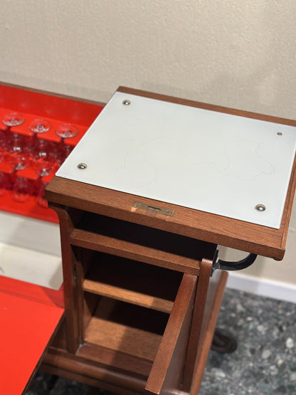 French cocktail cabinet / serving bar trolley