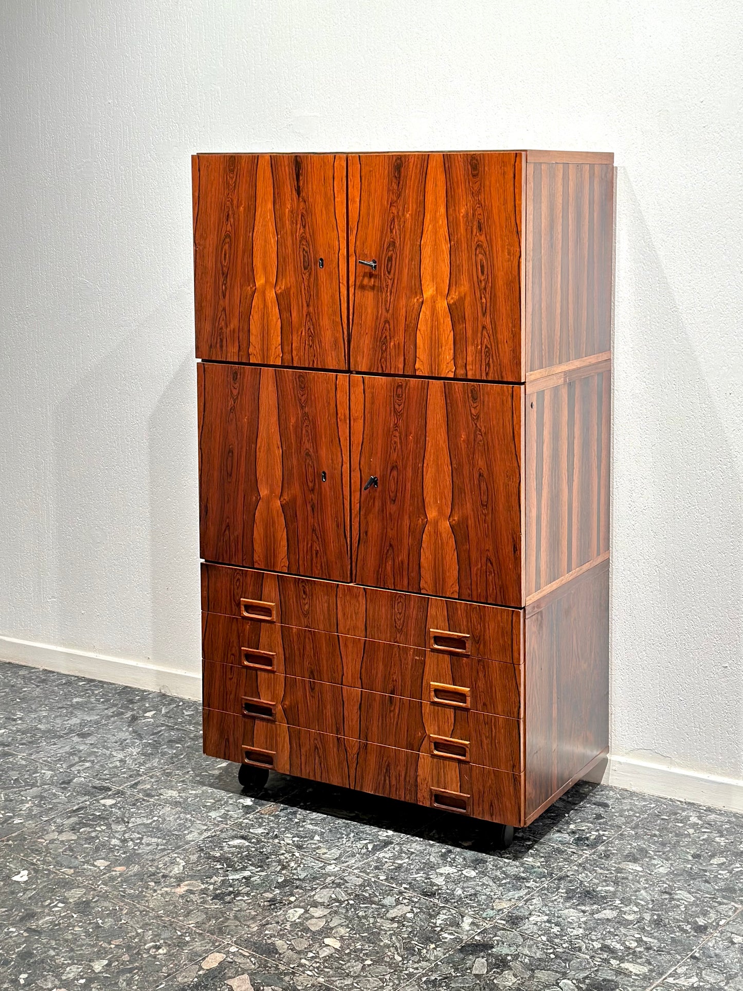 Vintage 1960’s RosewoodWall Unit by Musterring