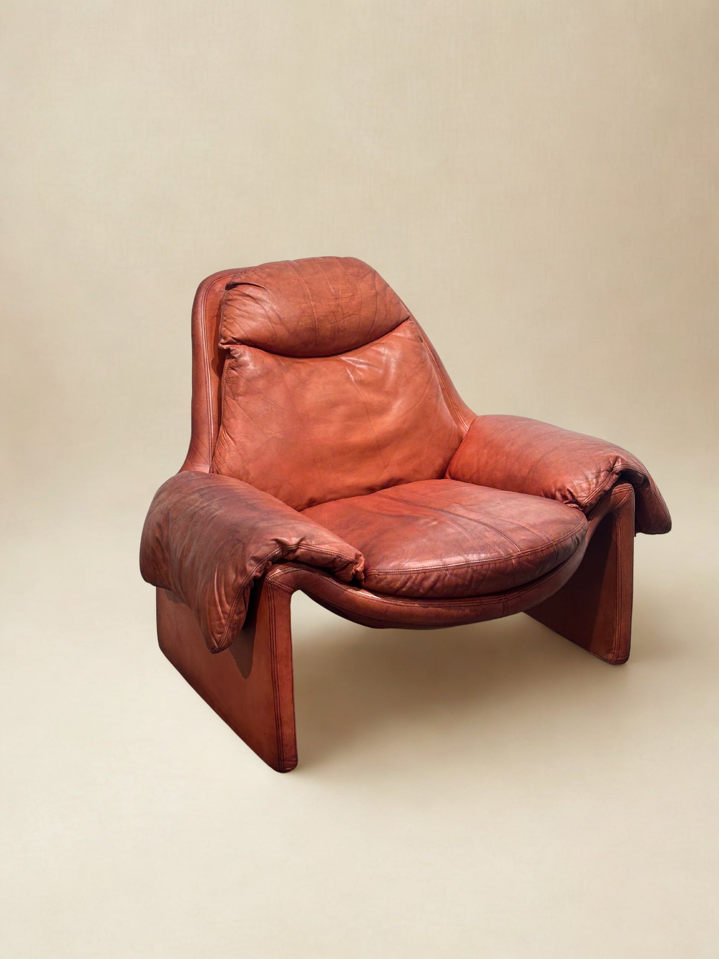 Vintage Saporiti P60 Lounge Chair by Vittorio Introini