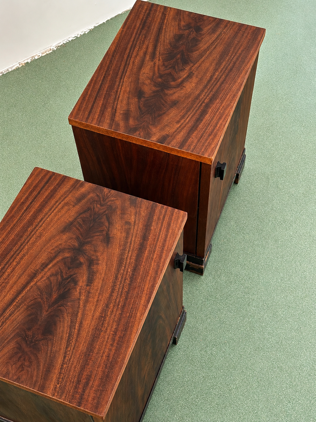 Pair of Amsterdam School Nightstands by Pander