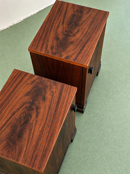 Pair of Amsterdam School Nightstands by Pander