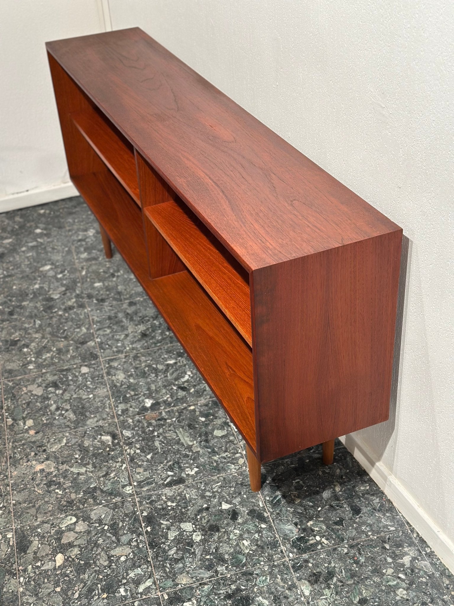 Vintage Teak Bookcase Sideboard Lowboard - Lattico