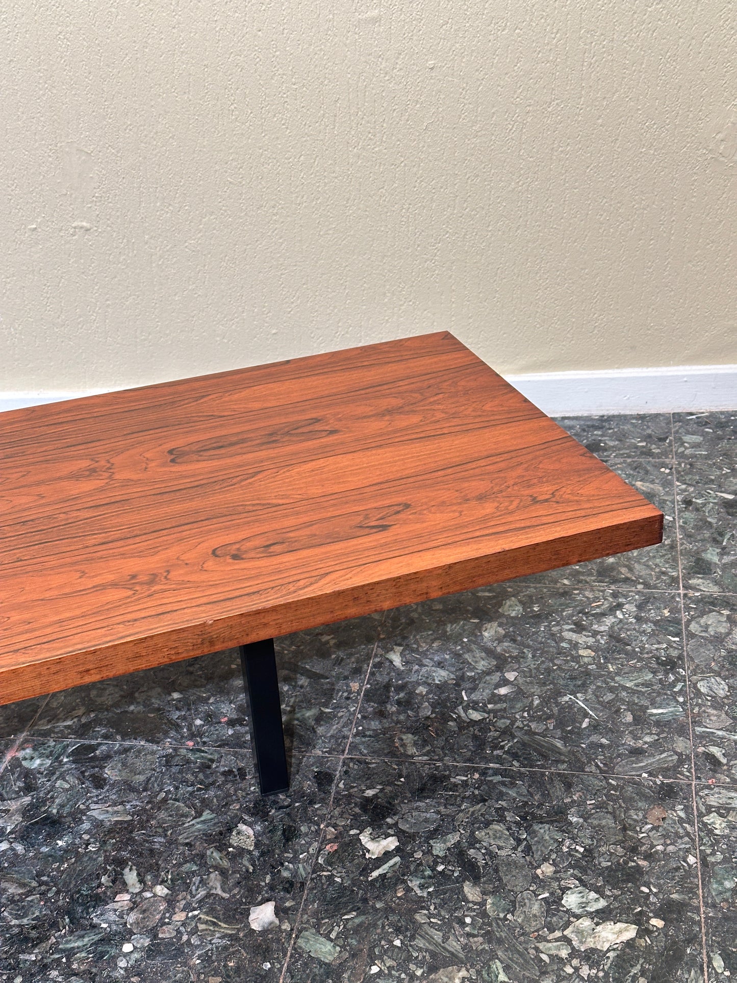 XL Rosewood Bench / Coffee Table – Mid-Century Modern