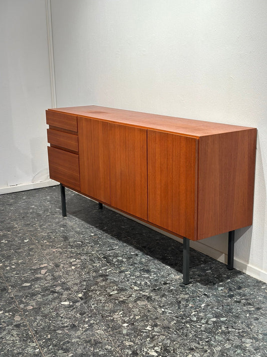 Midcentury Minimal Teak Sideboard - Lattico