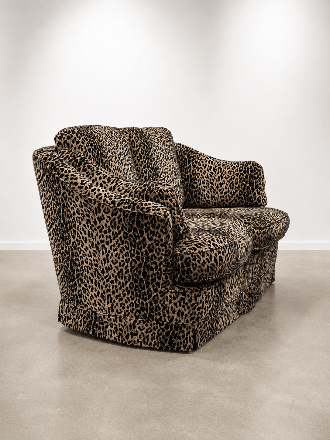 Italian Vintage Leopard Sofa