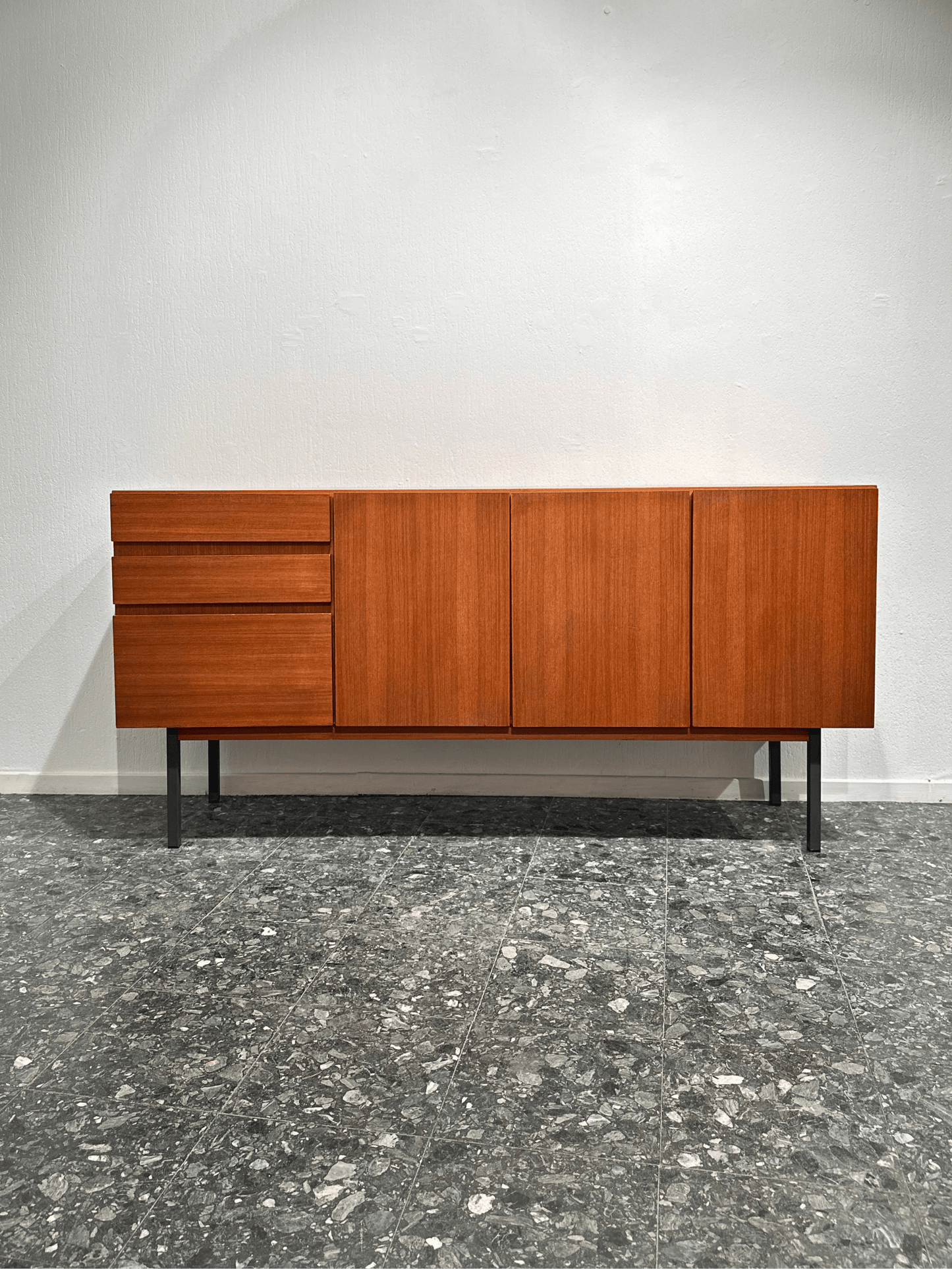 Midcentury Minimal Teak Sideboard - Lattico