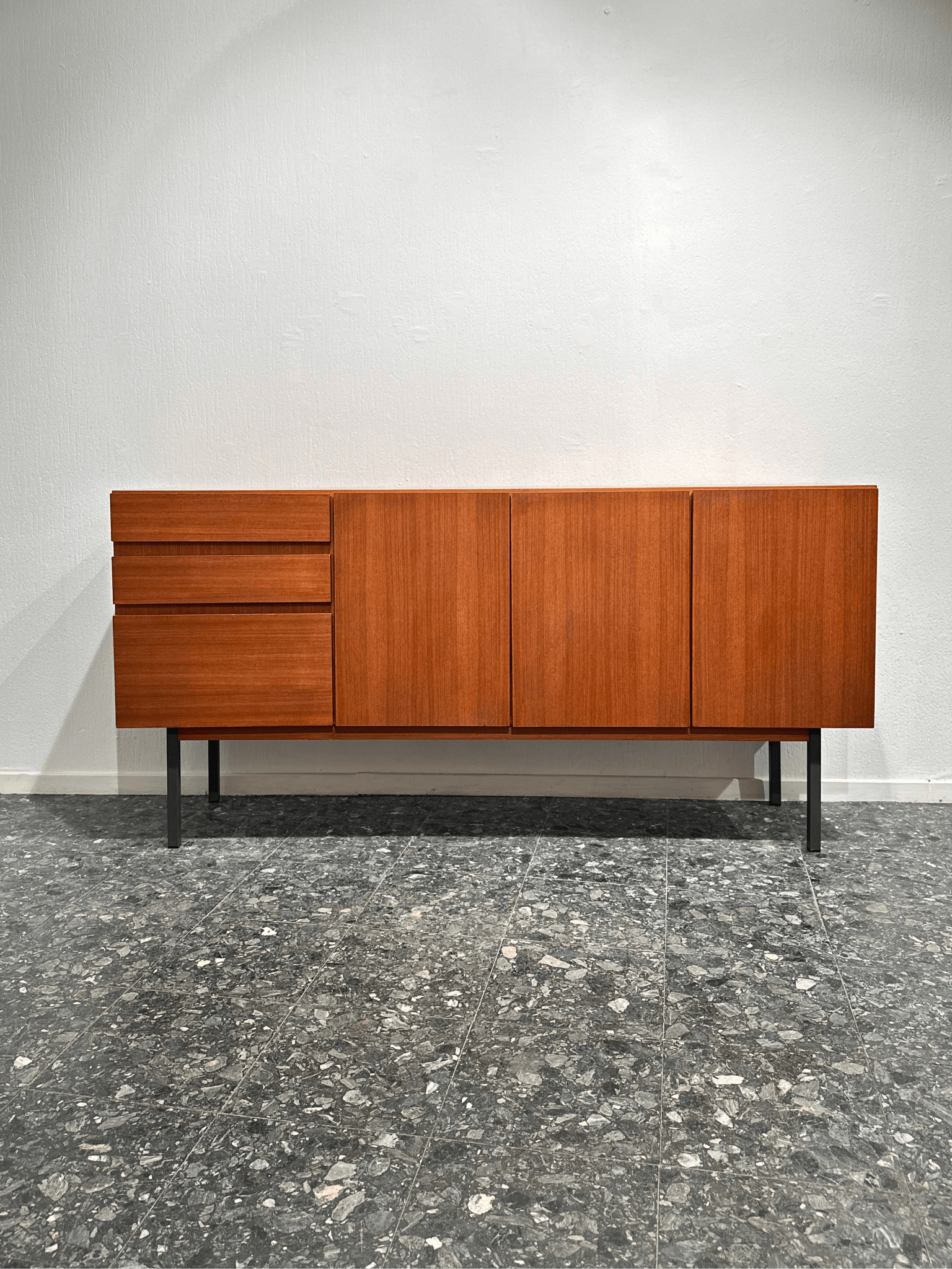 Midcentury Minimal Teak Sideboard - Lattico