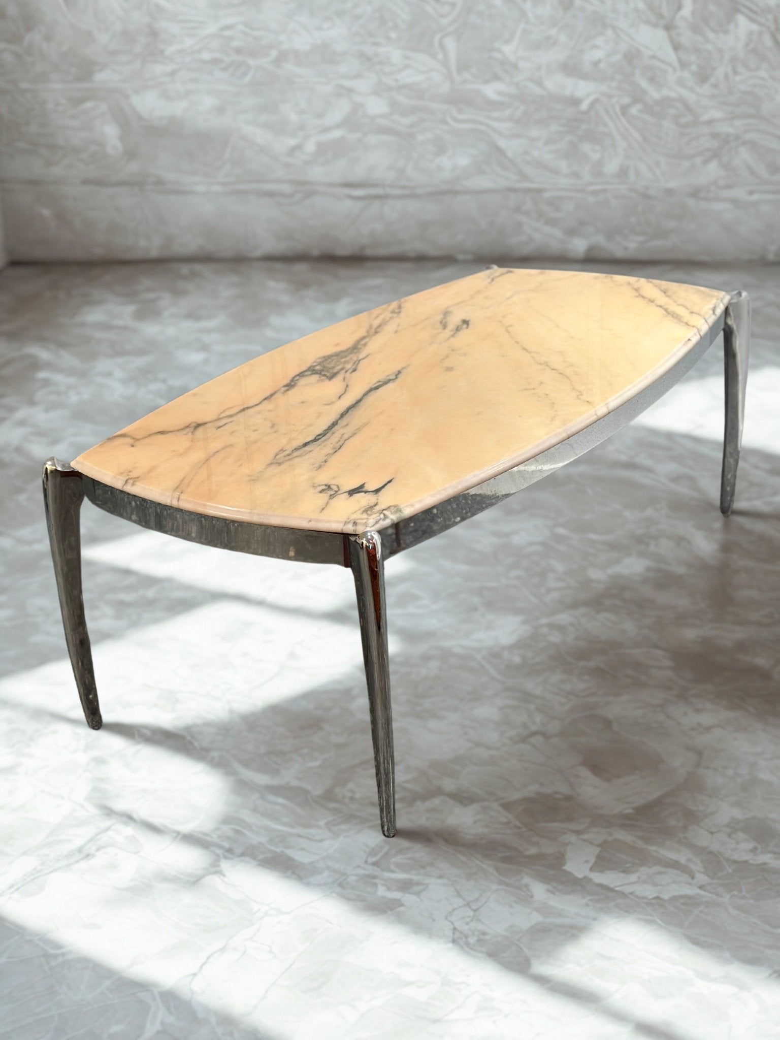 Vintage Chrome & Marble Coffeetable - Lattico